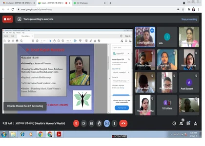 Online Session on Women_s Health and Hygiene- Vidyarthini Manch